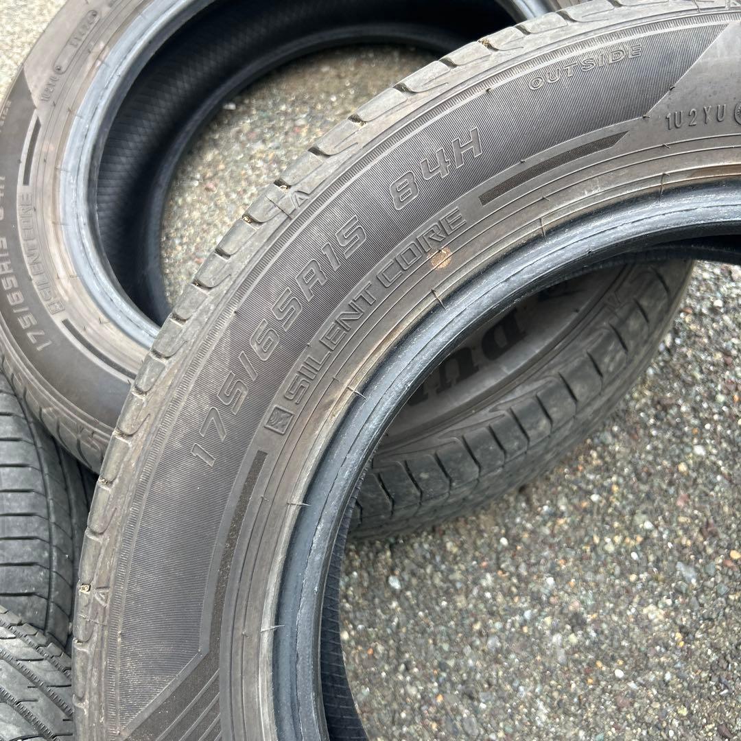 専用DUNLOP ルマーン5＋175/65R15インチタイヤ4本セット