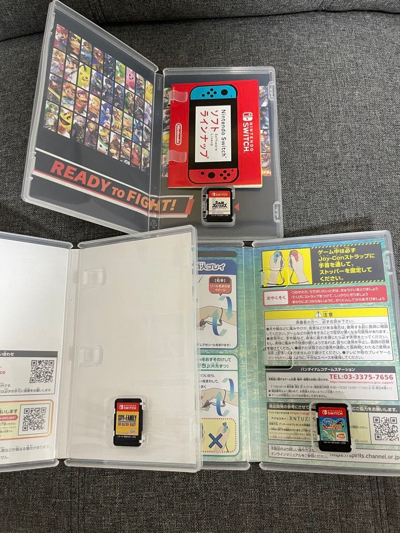 大人気‼️ Switchソフト3本まとめ売りスマブラ&スパイファミリー&釣りスピ