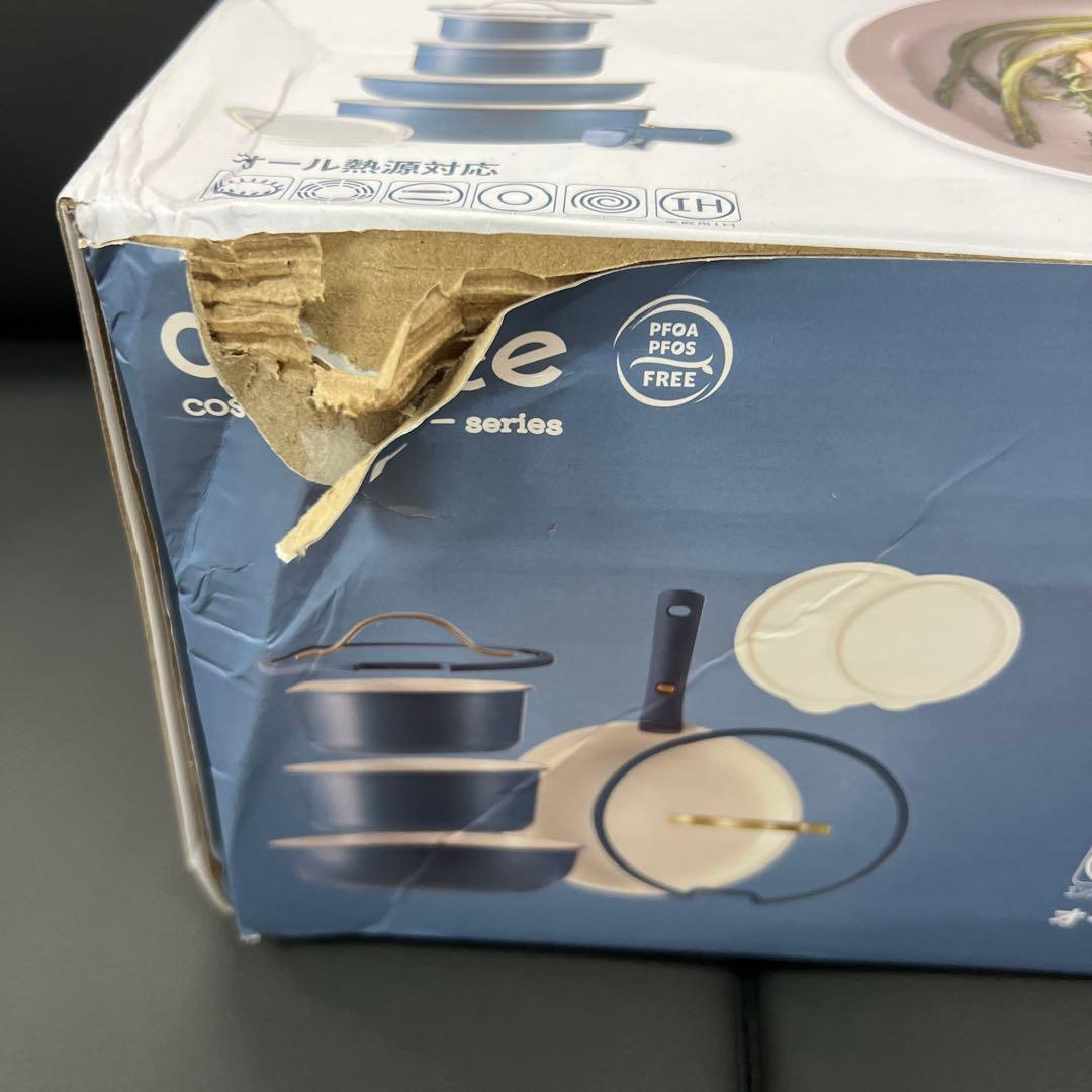 ★新品未使用★送料込★お買得★カローテフライパン9点セットコバルトブルー