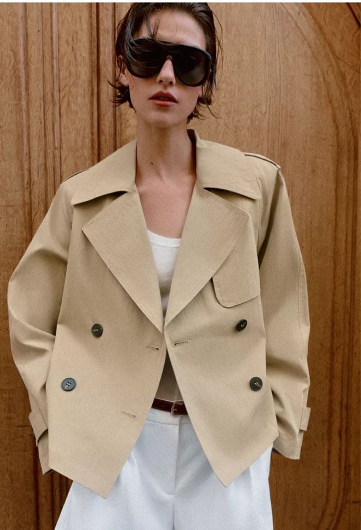 【ZARA 完売商品サイズXS ショートトレンチコート】