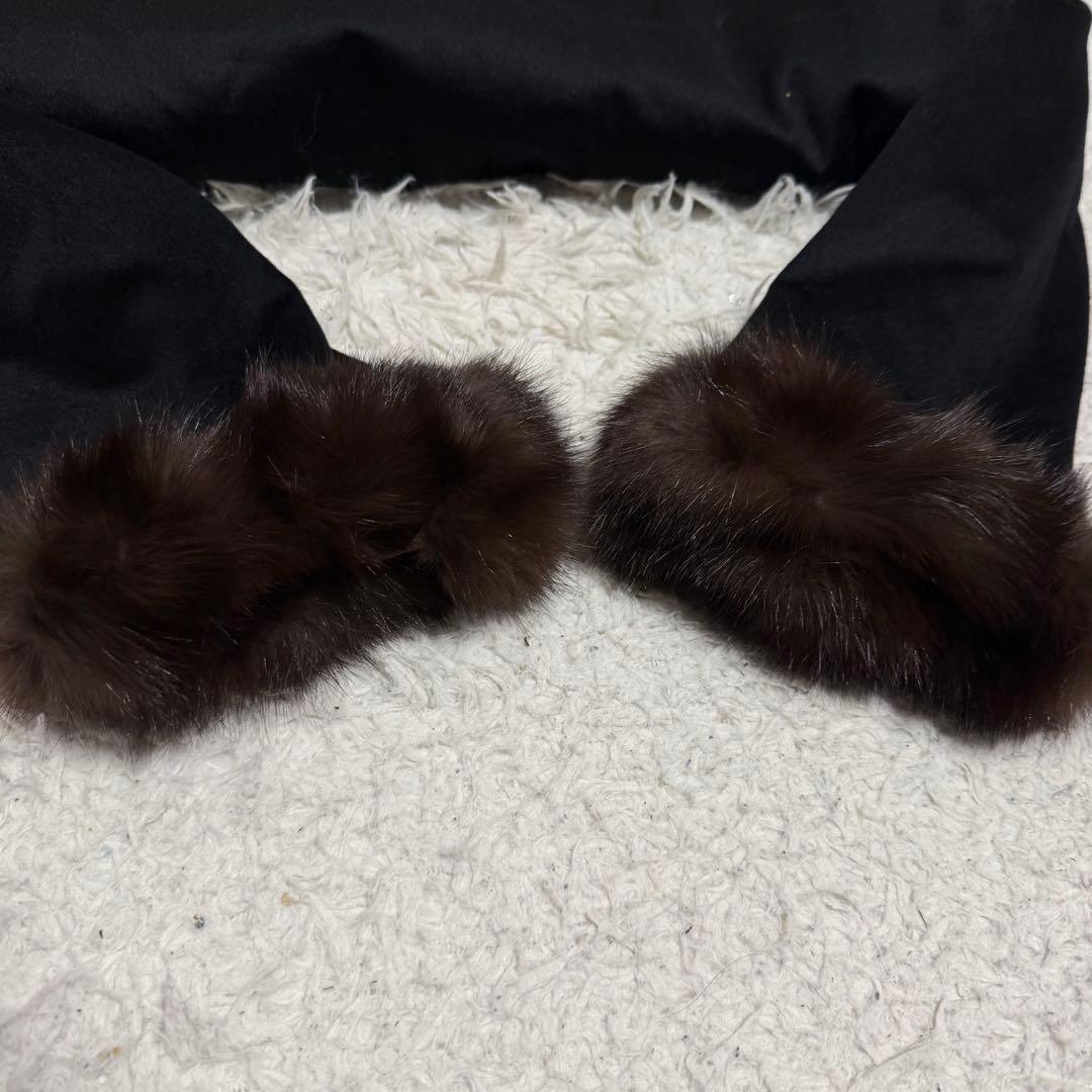 最高級極美品　XLサイズ相当　カシミヤ100% ロシアンセーブル　ピアチェンツァ