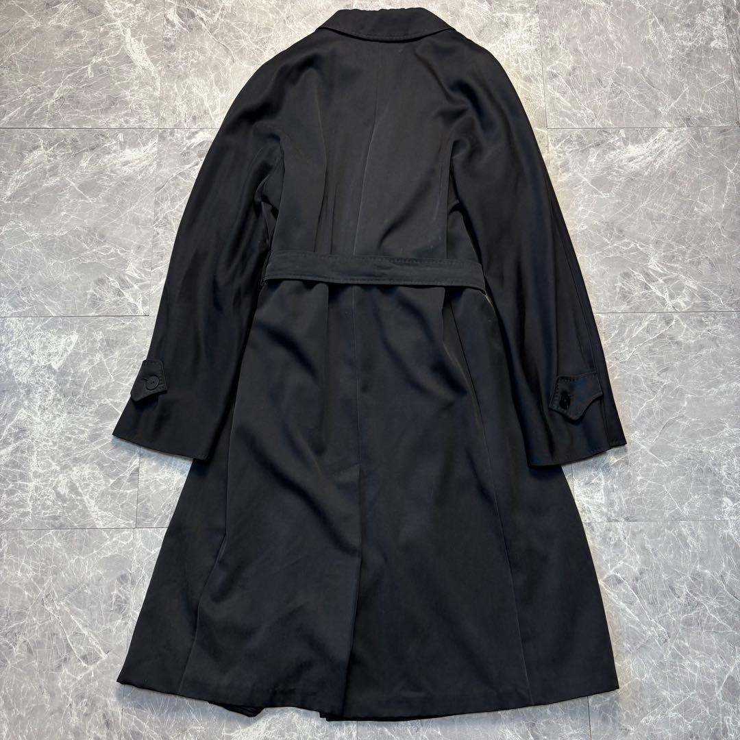 美品♡マックスマーラ　最高級白タグ　ベルテッド　ロングコート　L 黒　４０