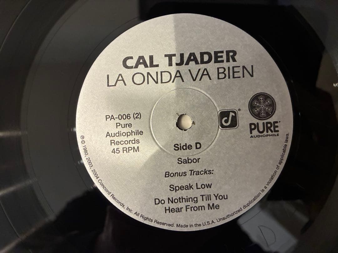 CAL TJADER / LA ONDA VA BIEN LPレコード
