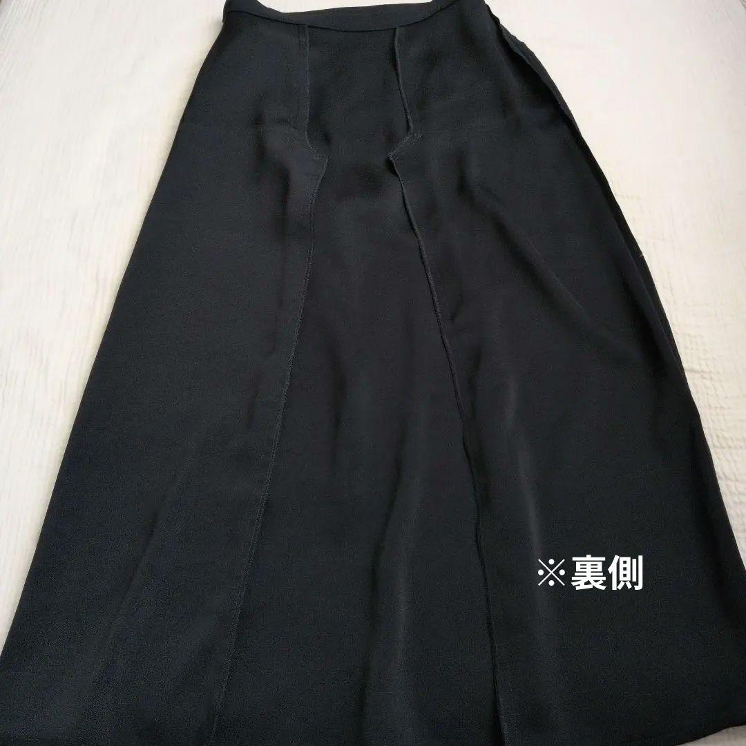 アニエスベーagnes b.トリアセテートマキシ丈スカート36美品