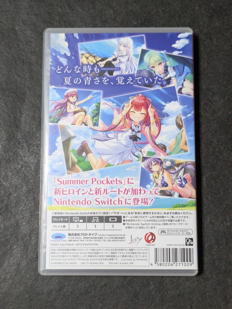 Nintendo Switch Switch Summer Pockets REFLECTION BLUE