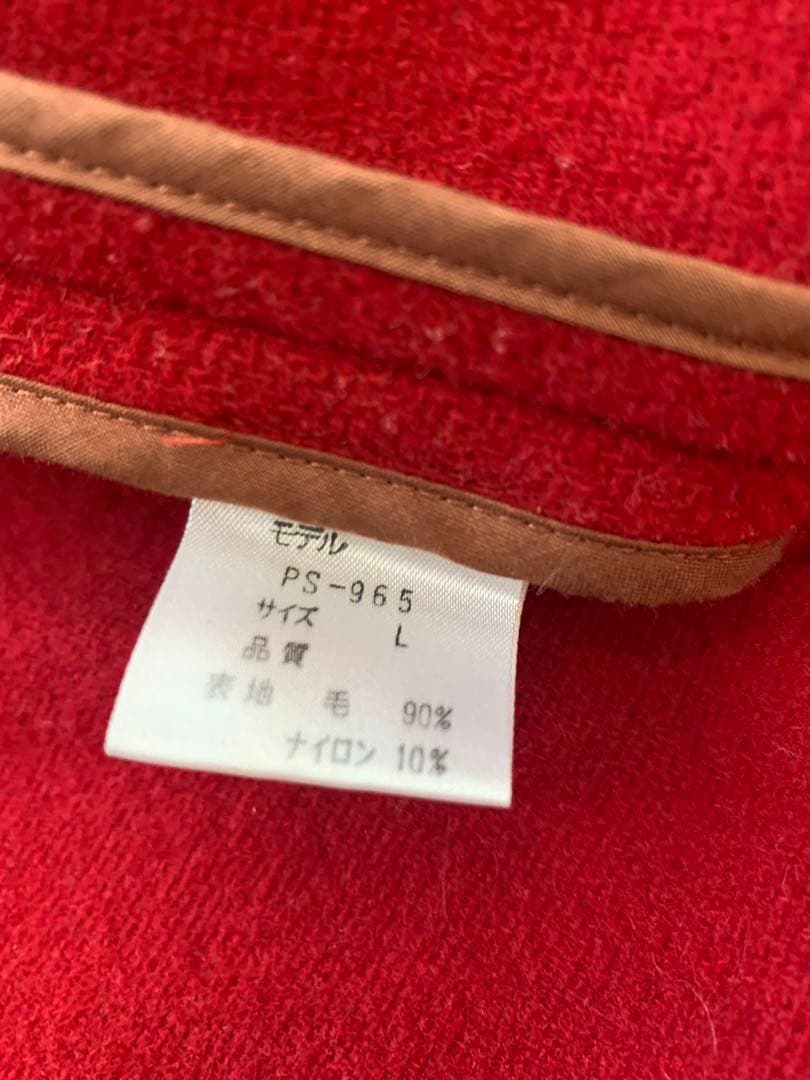 d*9様 Paul Smith レッド ダッフルコート Lサイズ