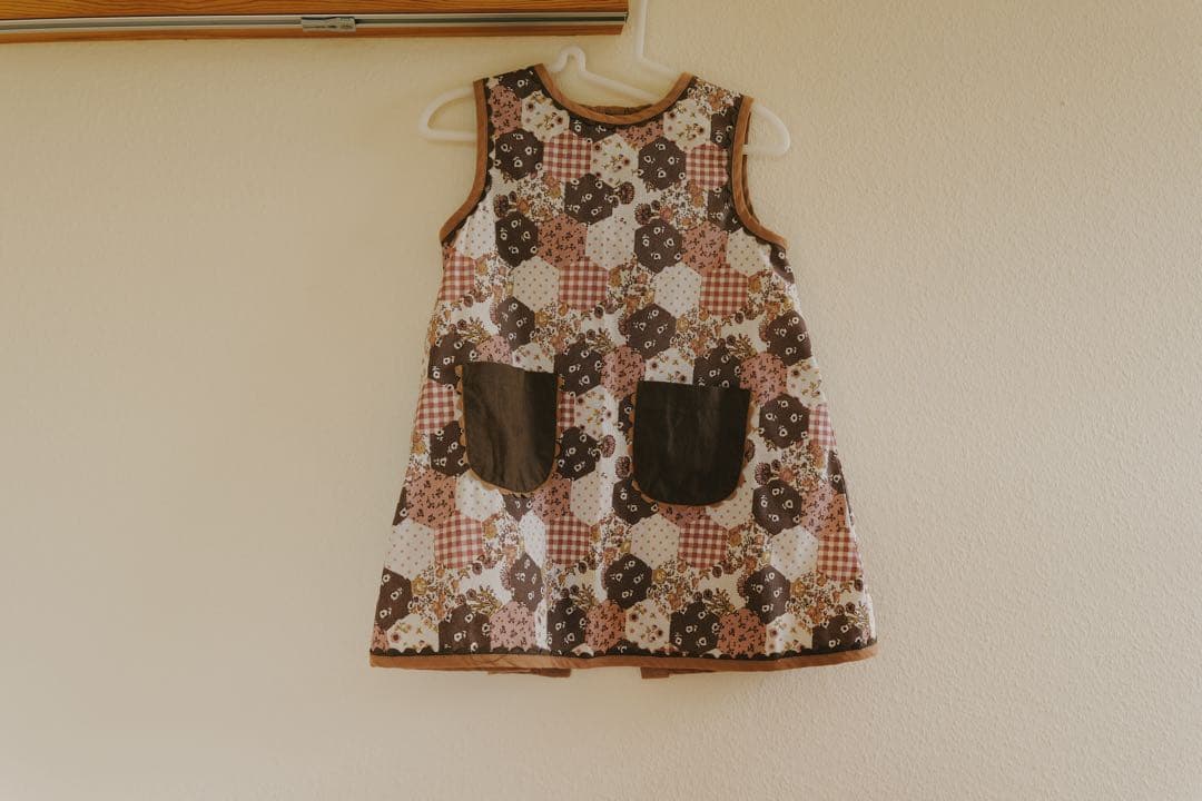 little cotton clothes 花柄ノースリーブワンピース