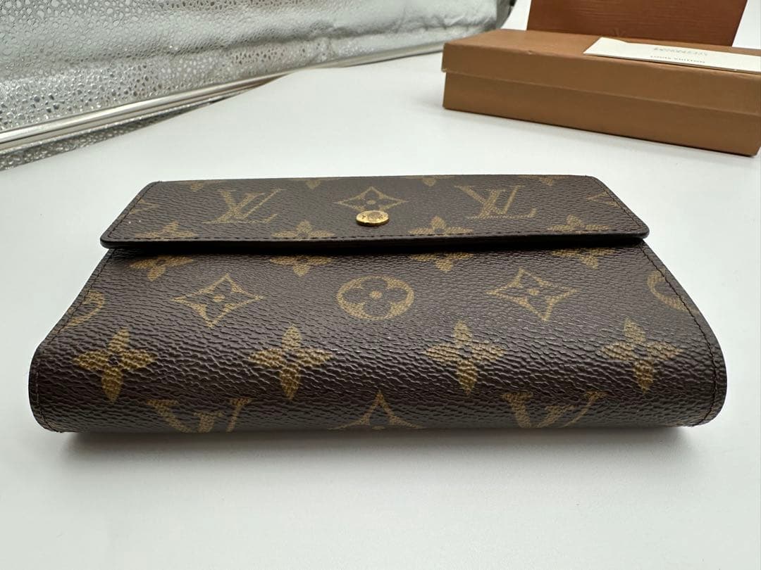 美品Louis Vuitton モノグラム 三つ折り財布