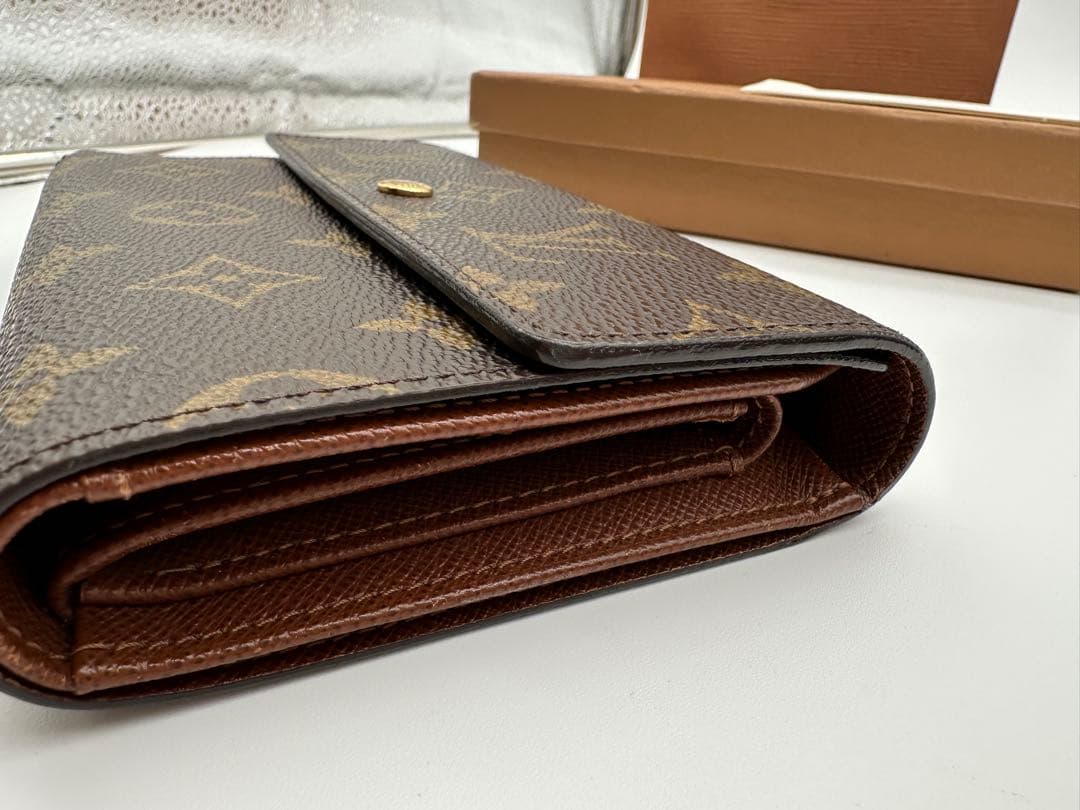 美品Louis Vuitton モノグラム 三つ折り財布
