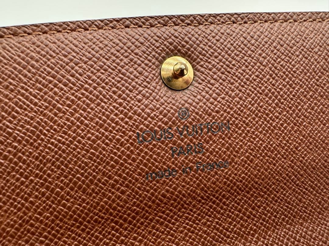 美品Louis Vuitton モノグラム 三つ折り財布