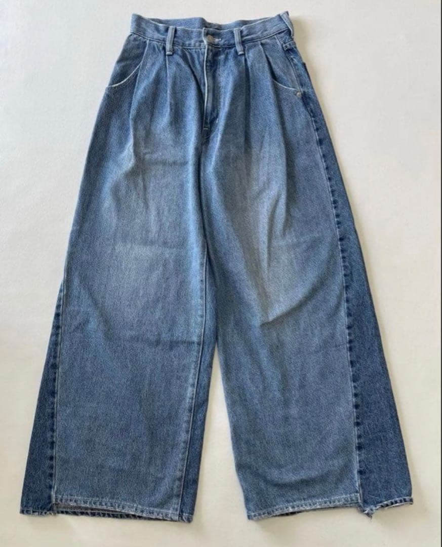 JOURNAL STANDARD 2タックワイドデニムパンツ　38
