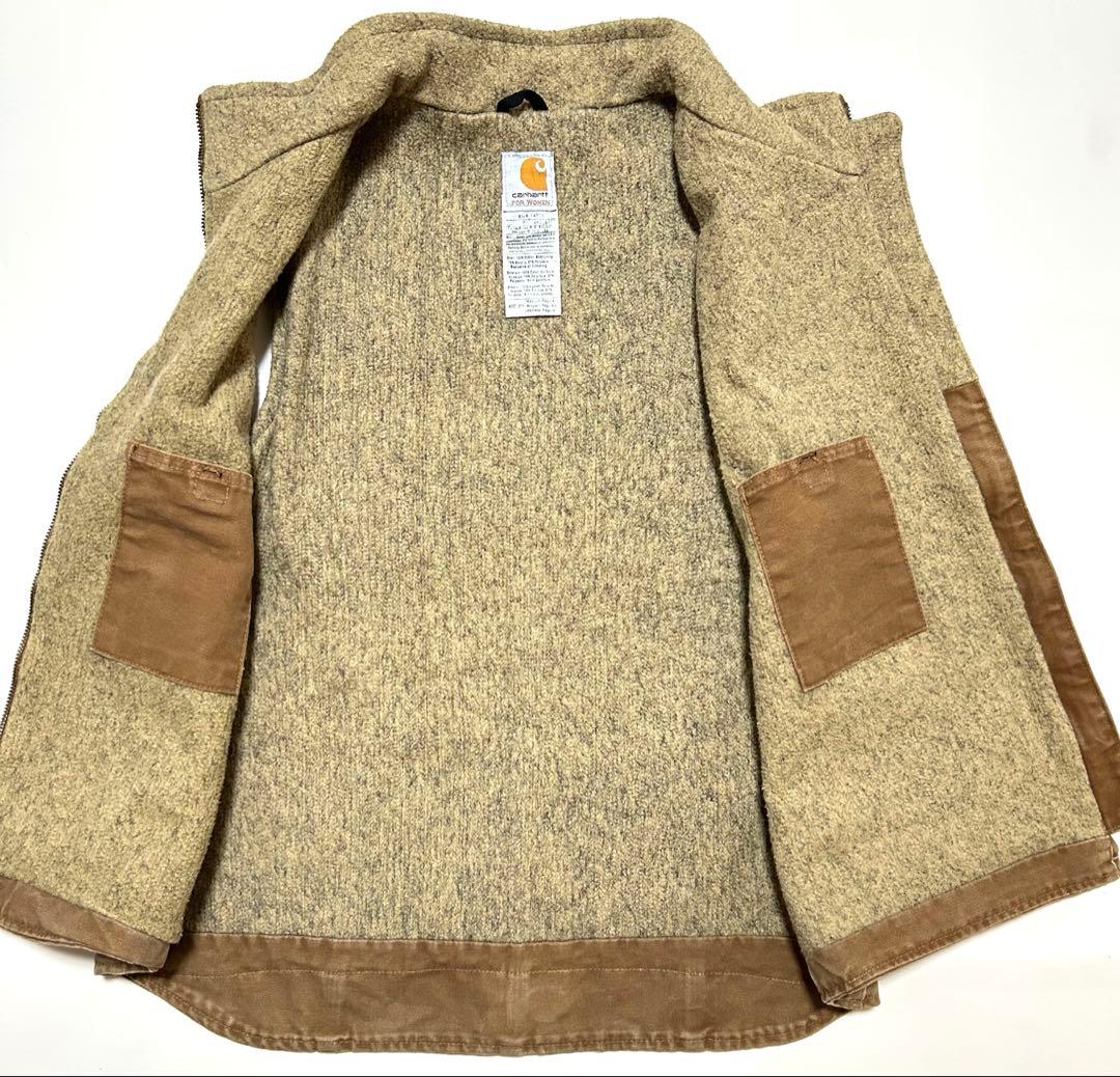 Carhartt カーハート ダックベスト 裏ボア ブラウン ワーク 古着