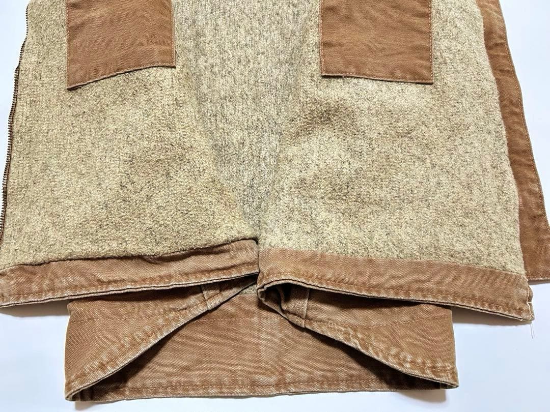 Carhartt カーハート ダックベスト 裏ボア ブラウン ワーク 古着