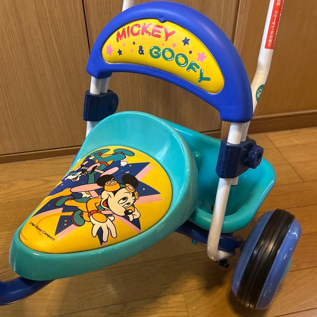 ミッキー＆グーフィー三輪車　レトロ