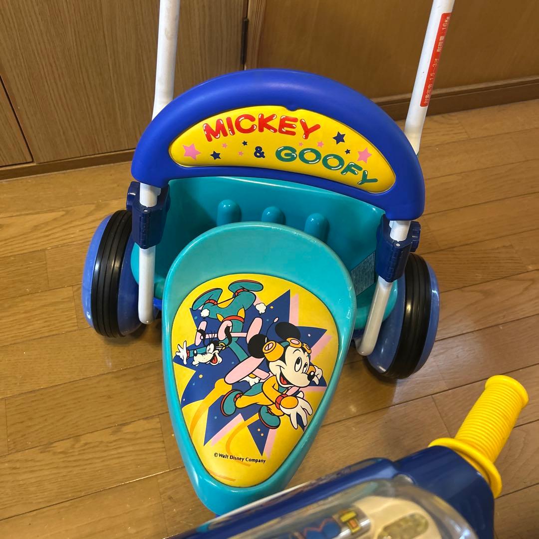 ミッキー＆グーフィー三輪車　レトロ