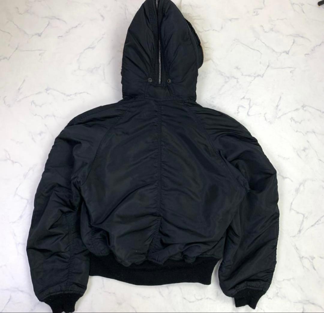 ジャケット・アウター 80s ALPHA N-2B black flight jacket Lsize