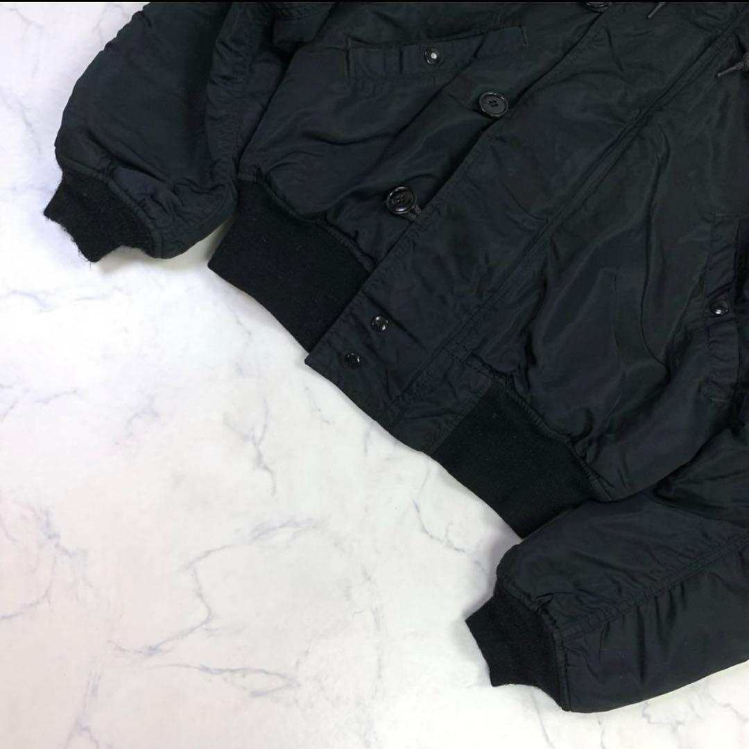 ジャケット・アウター 80s ALPHA N-2B black flight jacket Lsize