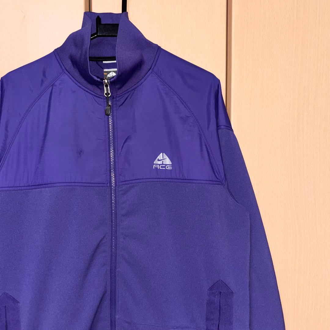 00s NIKE ACG ジップアップ ジャケット L パープル ナイキ テック
