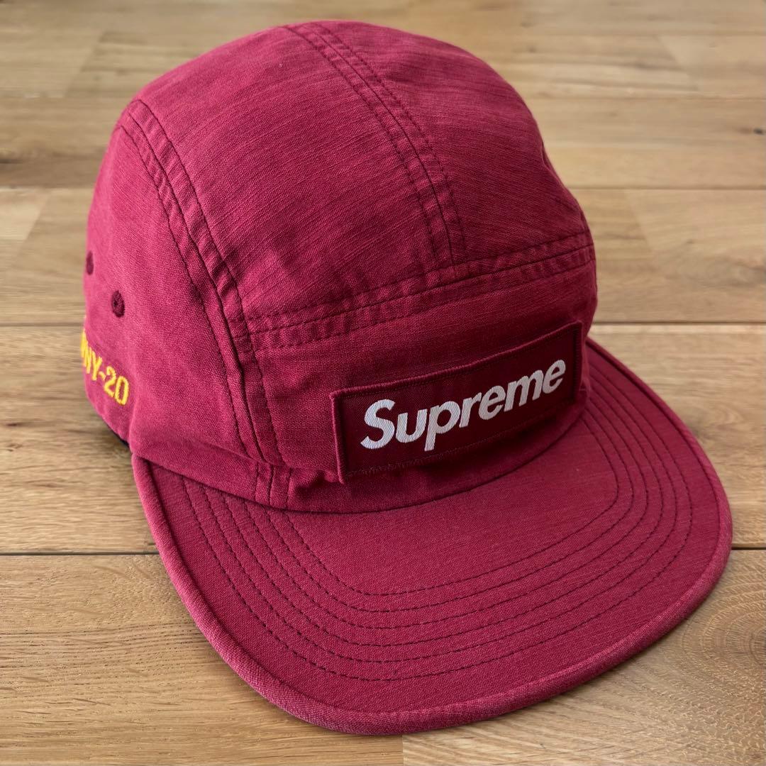 【希少カラー】Supreme Military Camp Cap バーガンディ