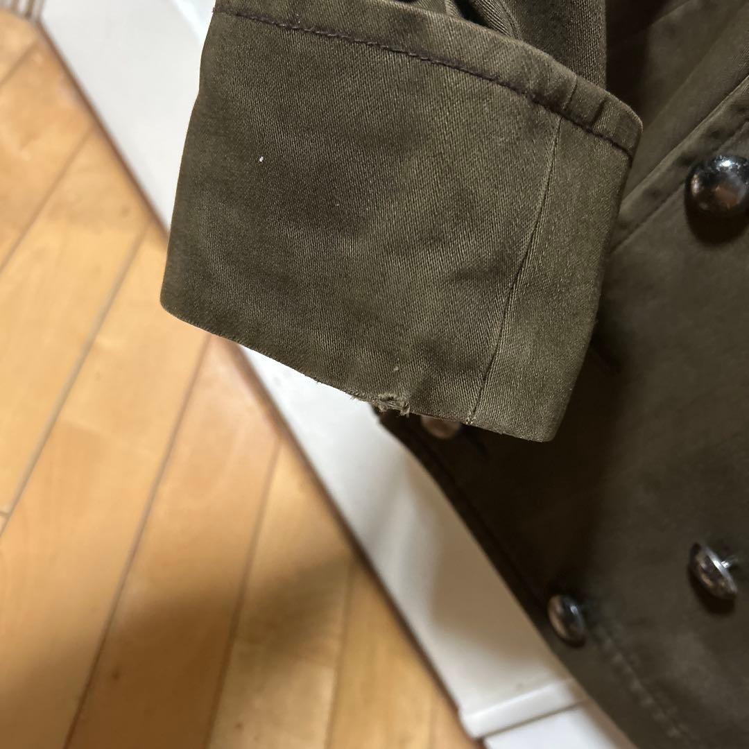 【色褪せ&ダメージ有】カーキ ナポレオンジャケット