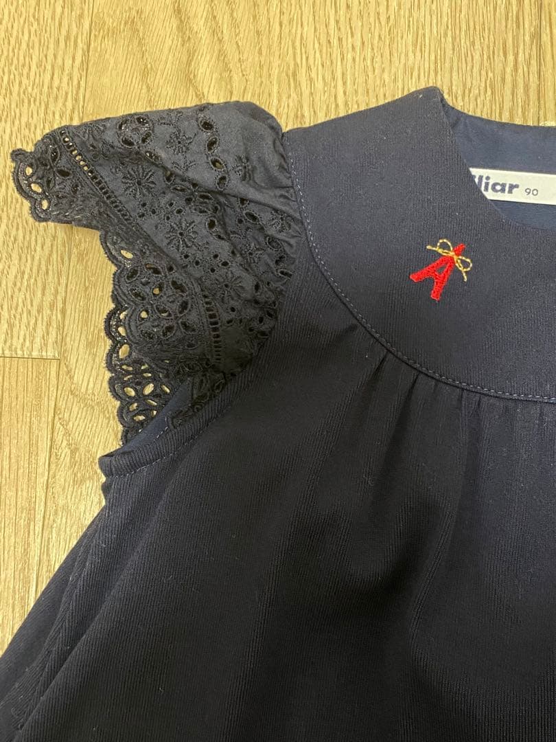 ファミリア ネイビー ワンピース 現行品 90cm