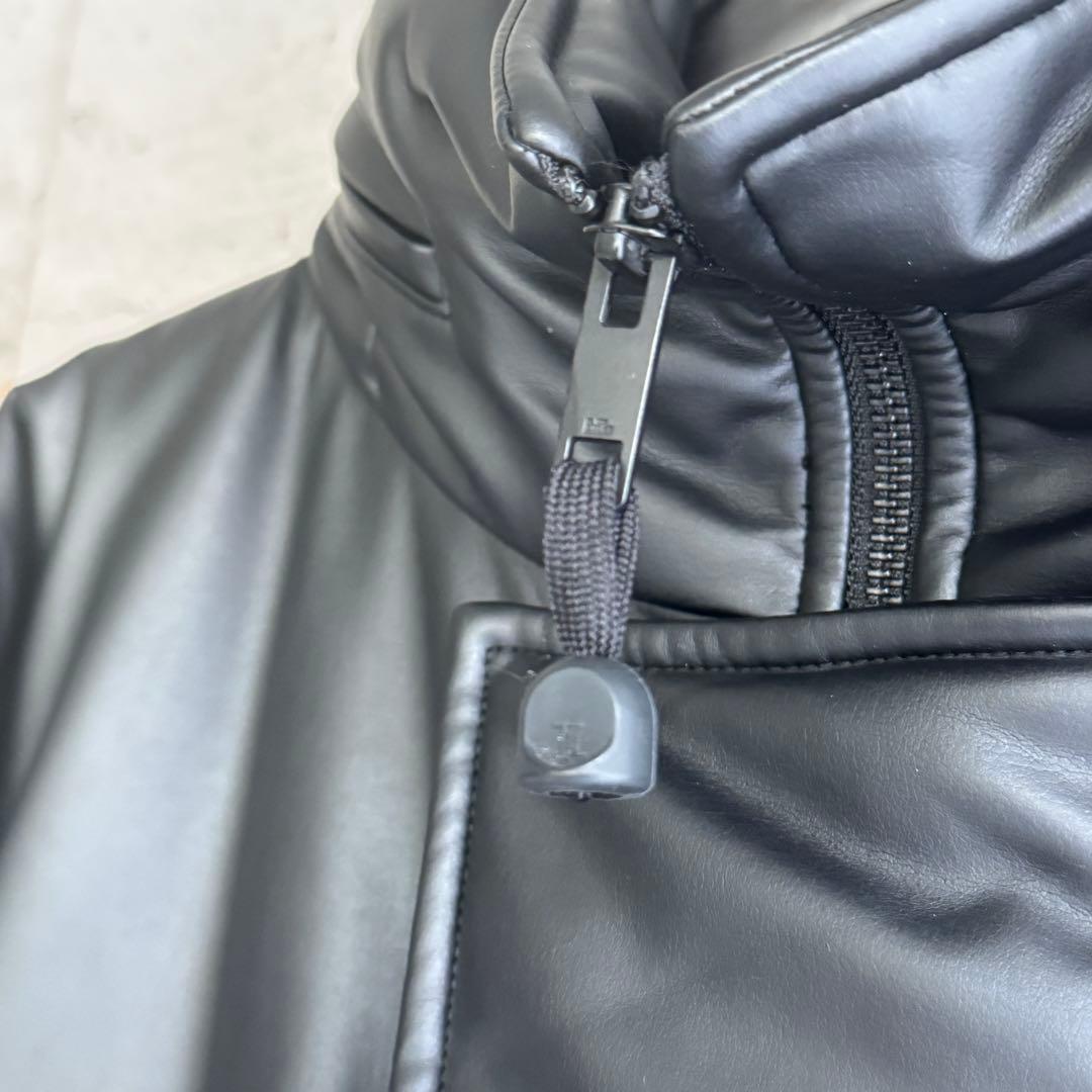 美品 the reracs シンセティックレザー モンスターパーカ ダウンコート