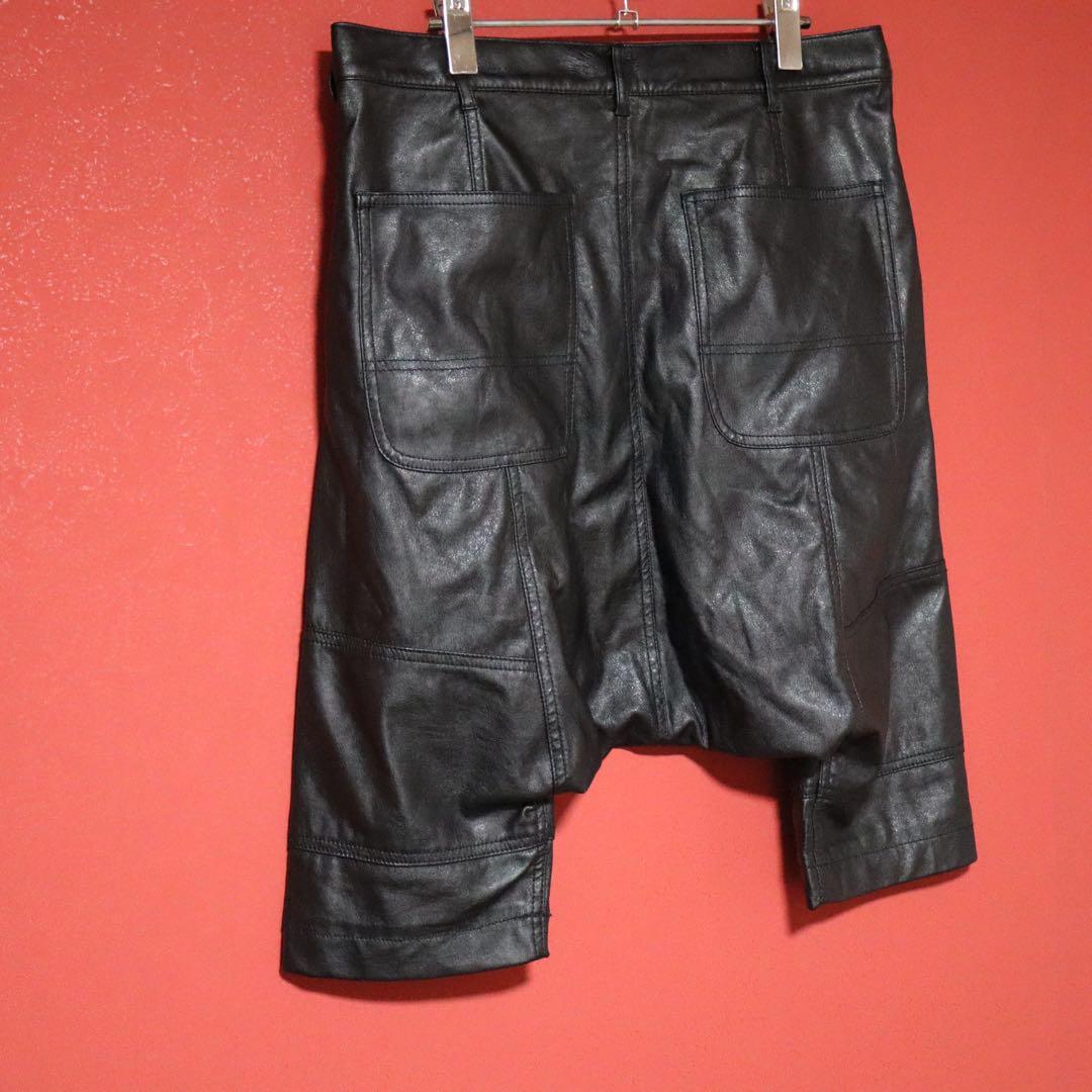 【モード】COMME des GARCONS SHIRT レザー サルエルパンツ