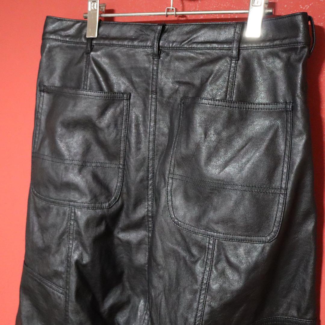 【モード】COMME des GARCONS SHIRT レザー サルエルパンツ