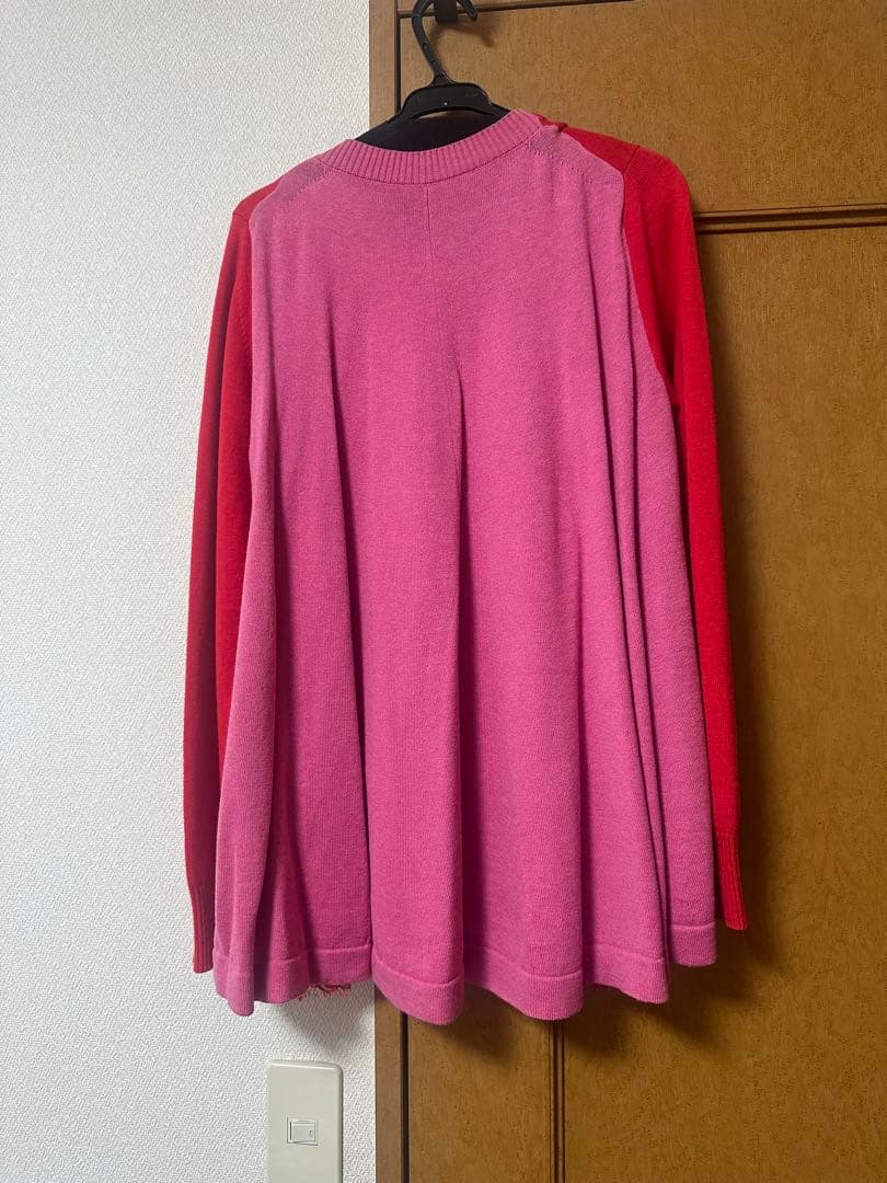 最終値下げ‼️sacai カーディガン　レース裾付き