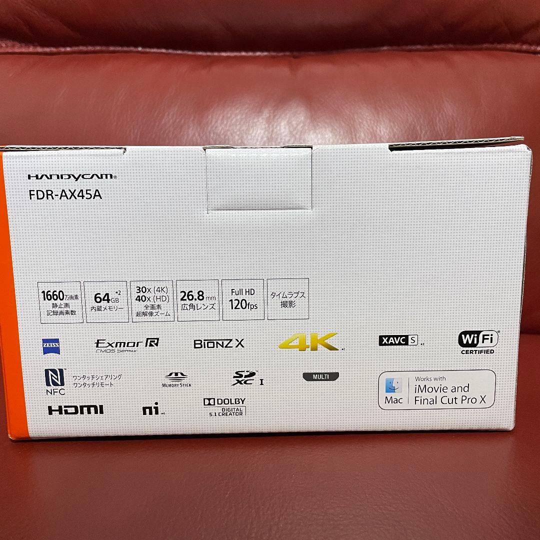 美品　ラスト2台　SONY FDR-AX45A 4K ハンディカム