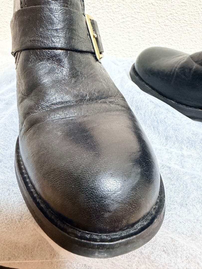 【amedio】JIMMY CHOO ブラック エンジニアブーツ