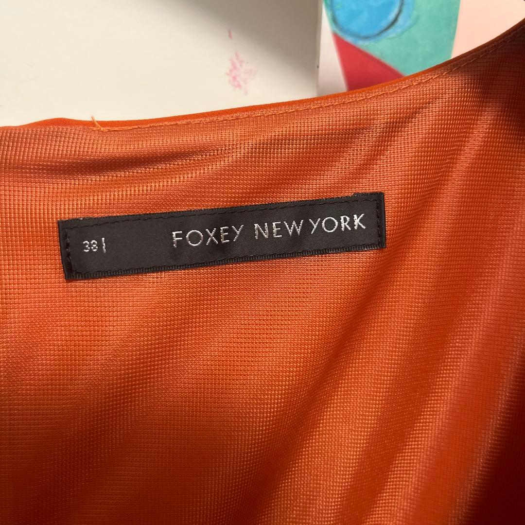 FOXEY NEW YORK ノースリーブひざ丈ワンピース