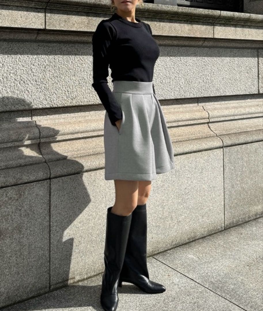 jenne JENNEジェンヌ日本製美ラインストレッチキュロットSサイズ