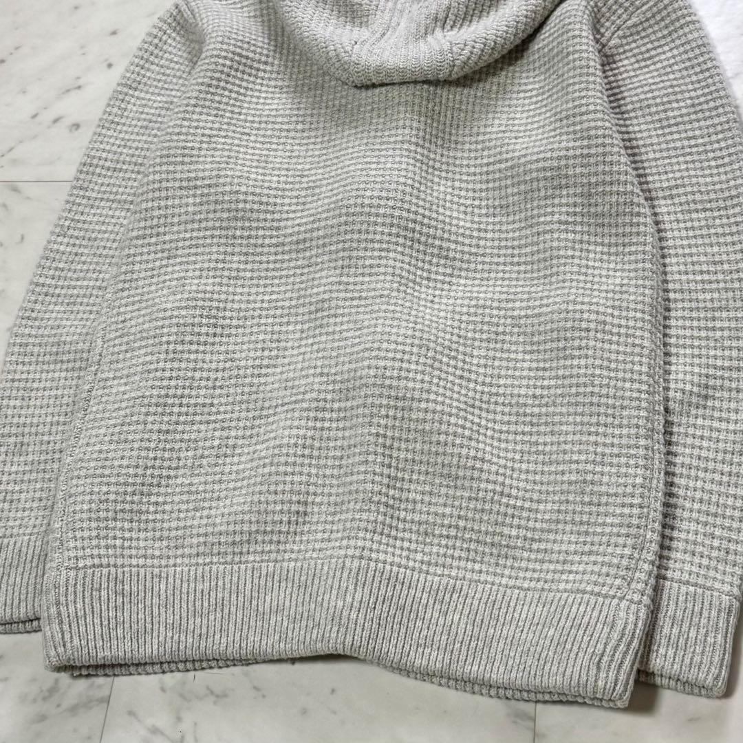 美品 BURBERRY BLACK LABEL ニット ダッフルコート ウール2