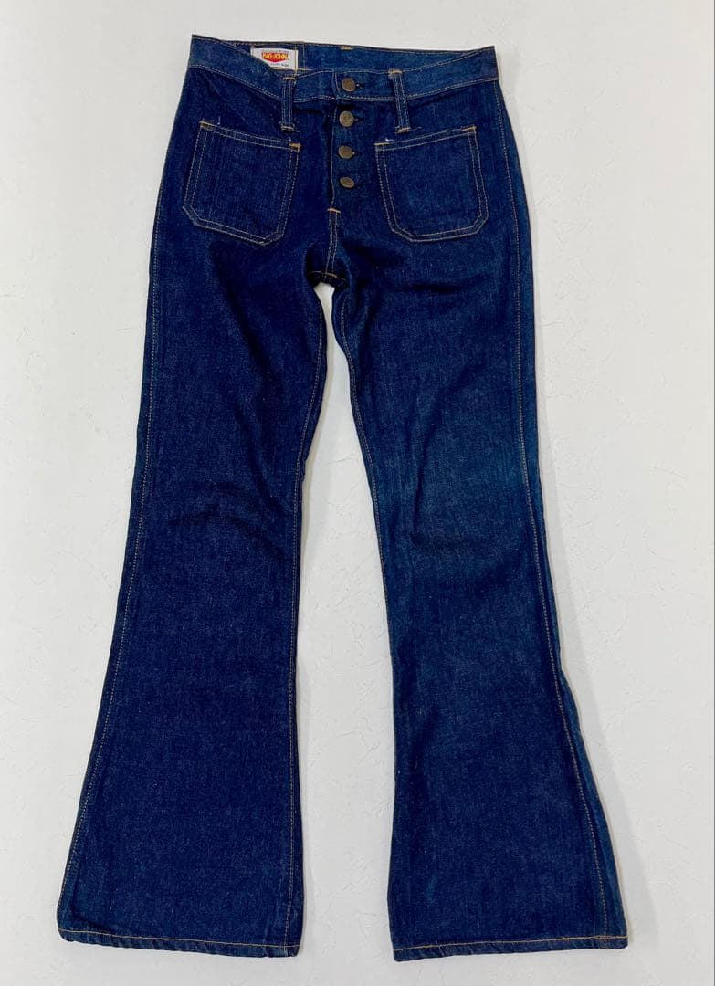中古美品 BIGJOHN ベルボトムジーンズ W29/73cm フレアーデニム