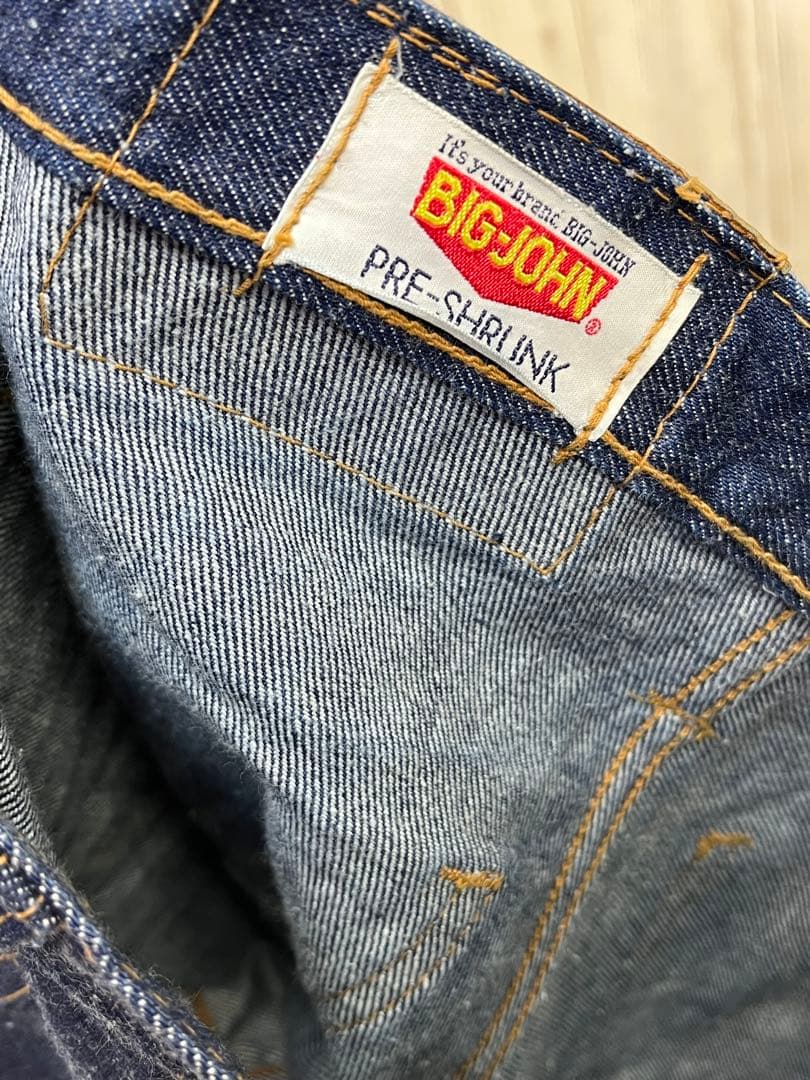 中古美品 BIGJOHN ベルボトムジーンズ W29/73cm フレアーデニム