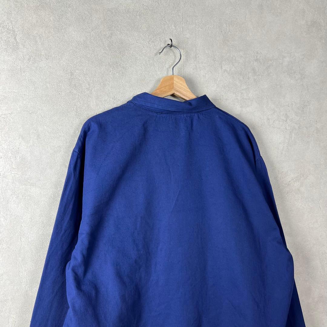 ユーロワーク カバーオール ワークジャケット チェコ 54 紺色 vintage