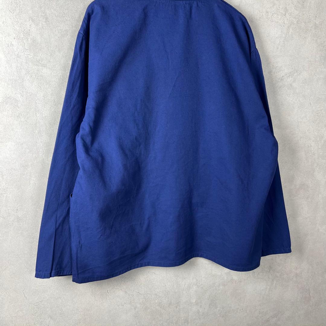 ユーロワーク カバーオール ワークジャケット チェコ 54 紺色 vintage