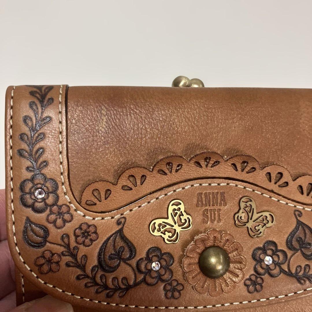 [美品]ANNA SUIがま口三つ折り財布新品未使用