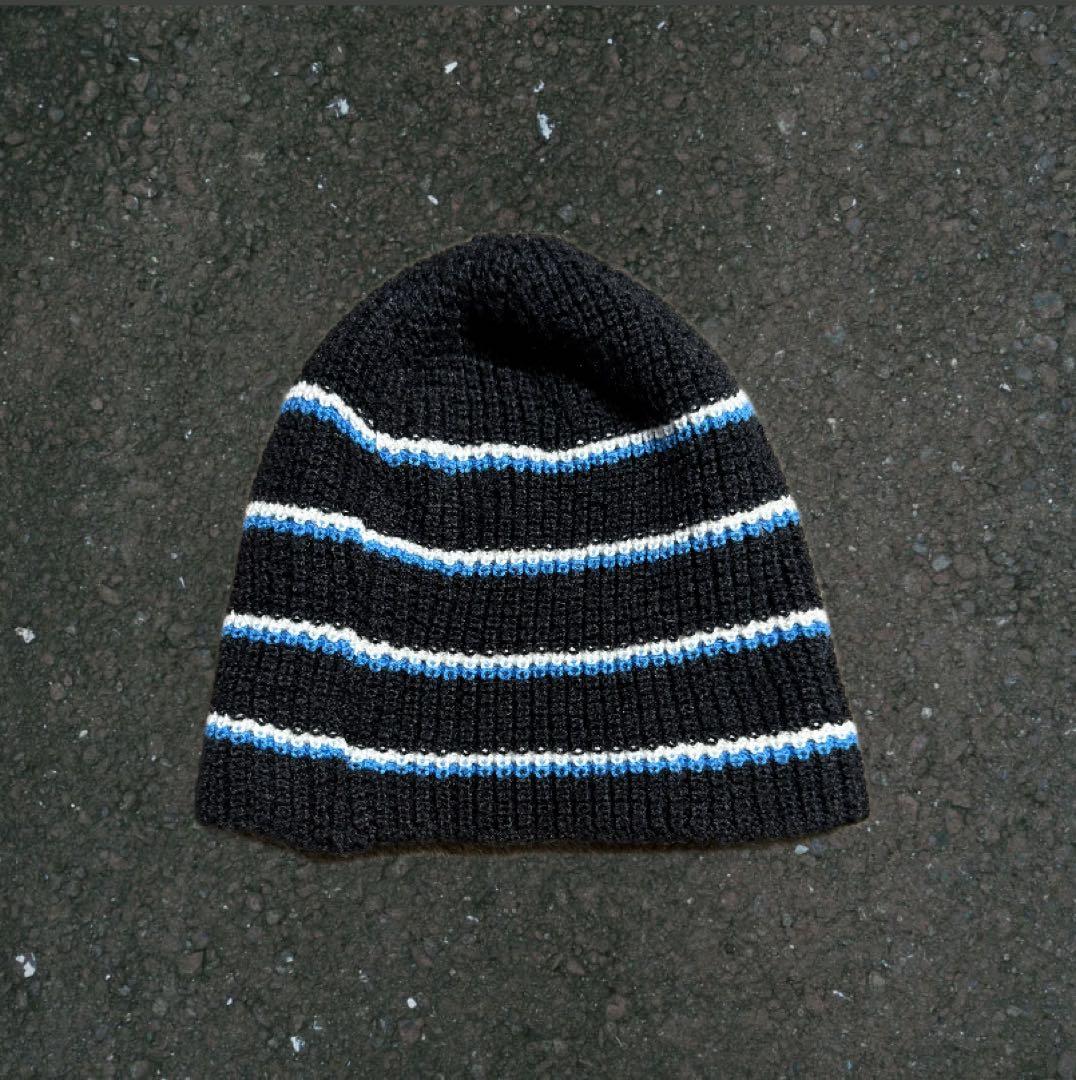 shin_3990s SALOMON ボーダー beanie ニット