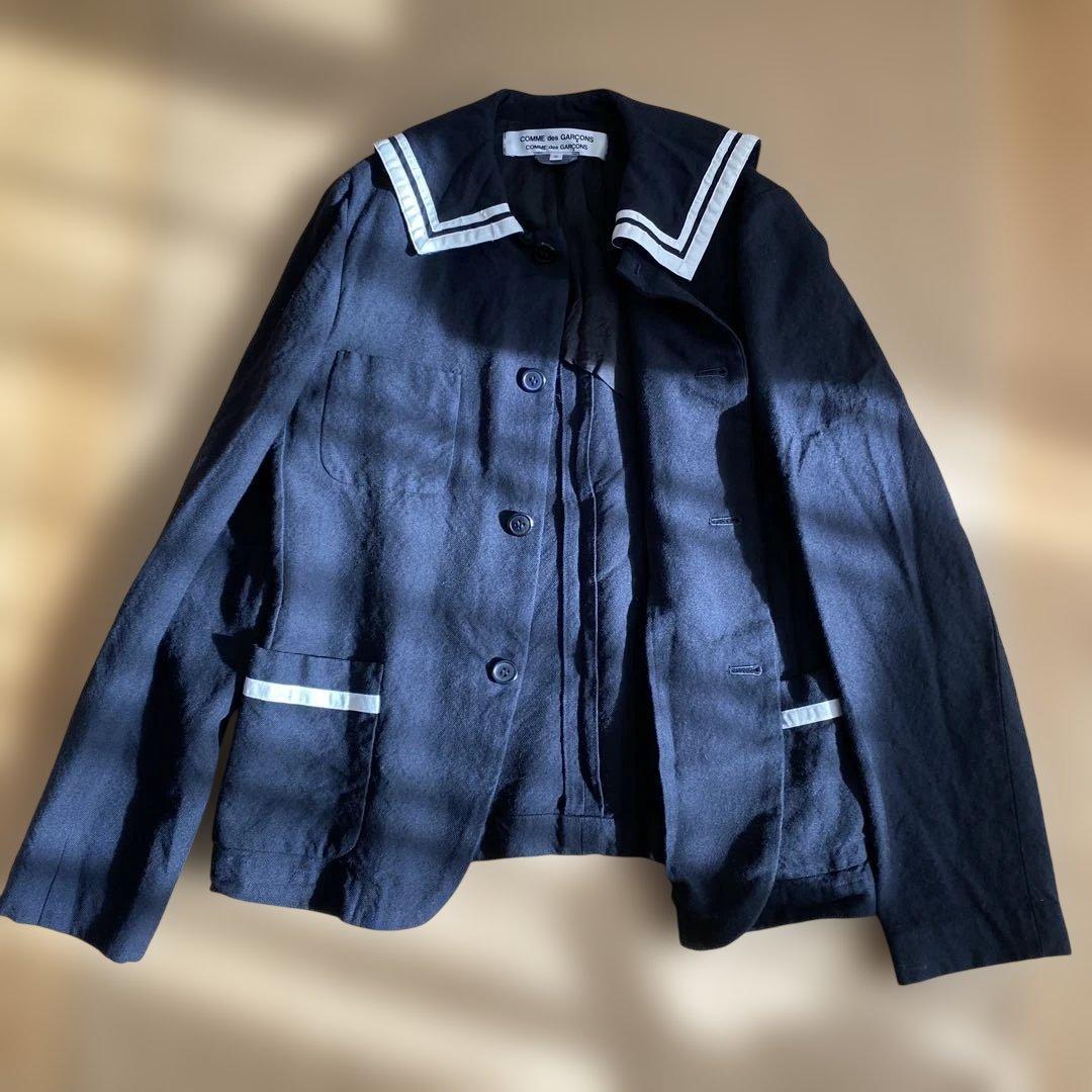 COMME des GARÇONS セーラー襟 ジャケット Sサイズ ネイビー
