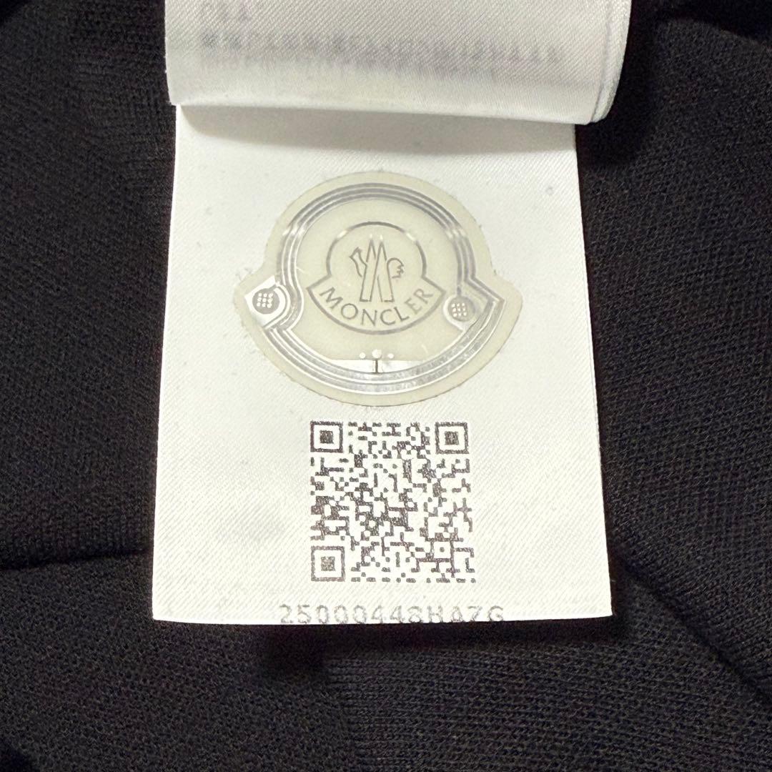 MONCLER Tシャツ M 黒ロゴ刺繍 未使用