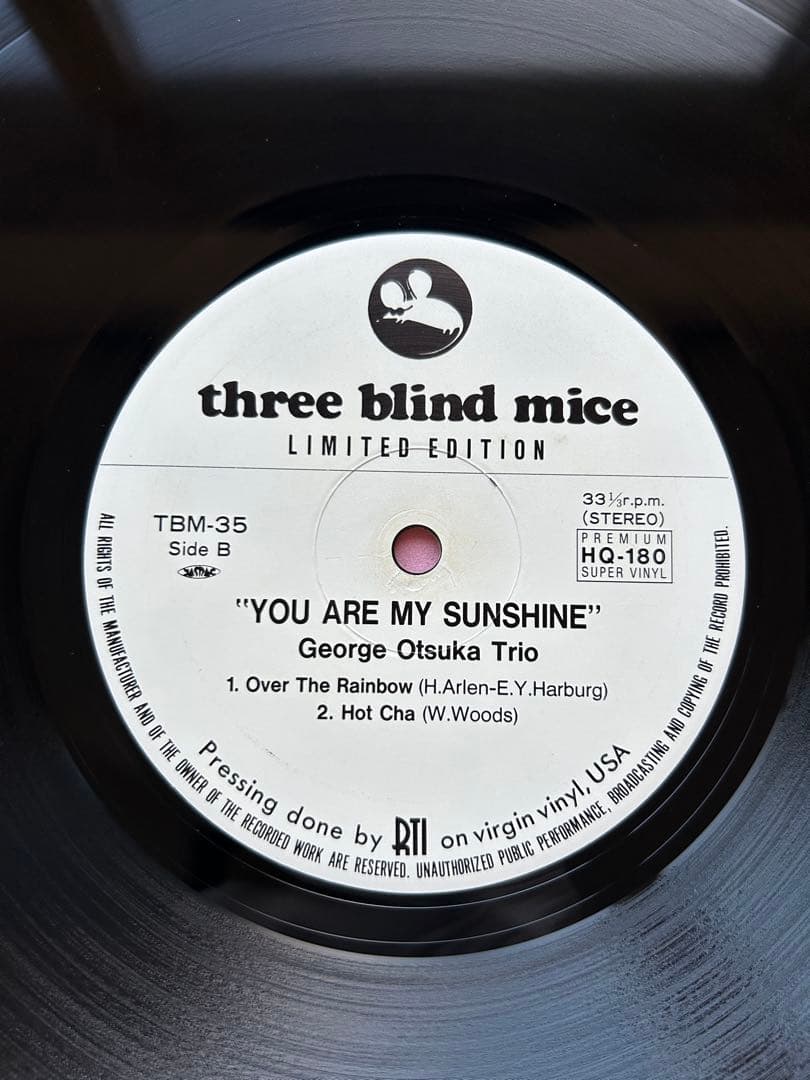 ジョージ大塚Trio You Are My Sunshine TBM-35