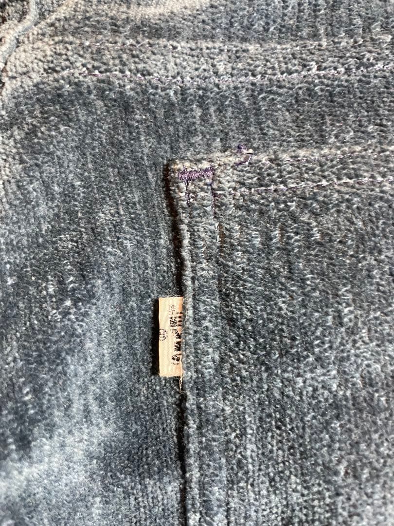 70s levis フレアパンツ ベロアbigE