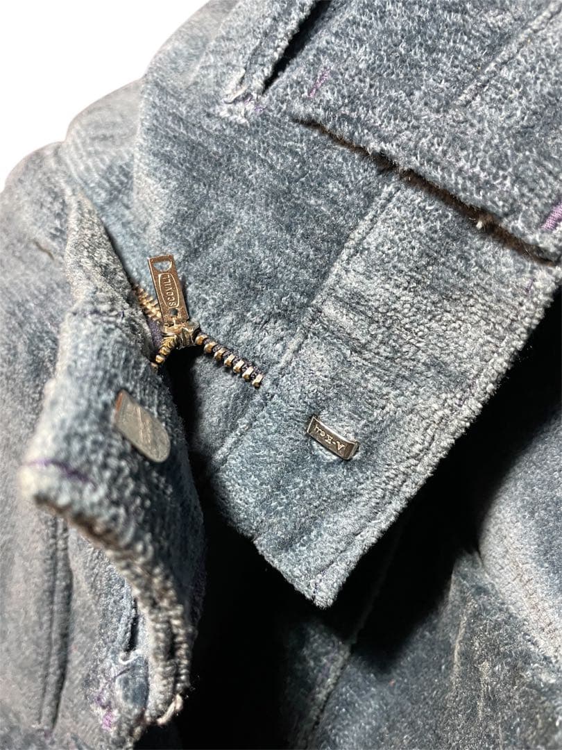 70s levis フレアパンツ ベロアbigE