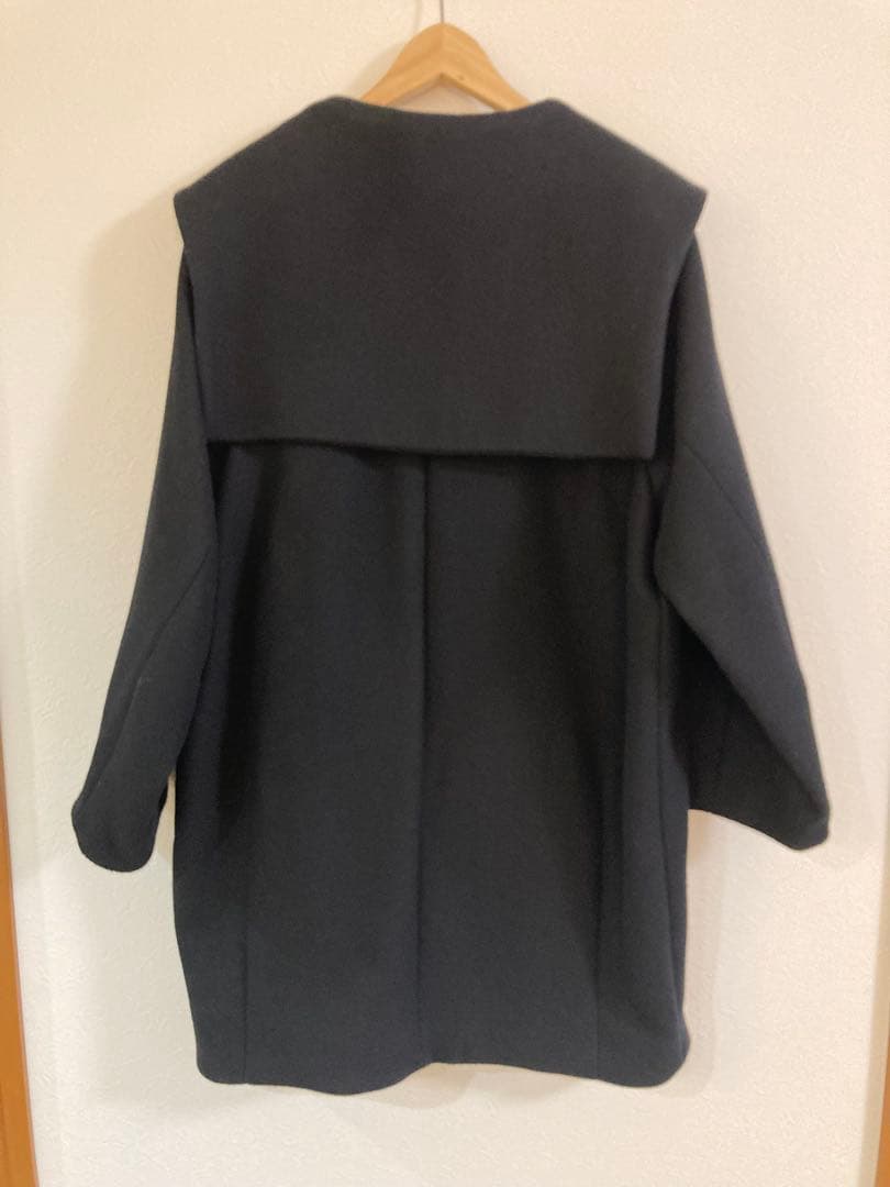 1、2回着用ROUGE VIF ブラックセーラーカラーコート