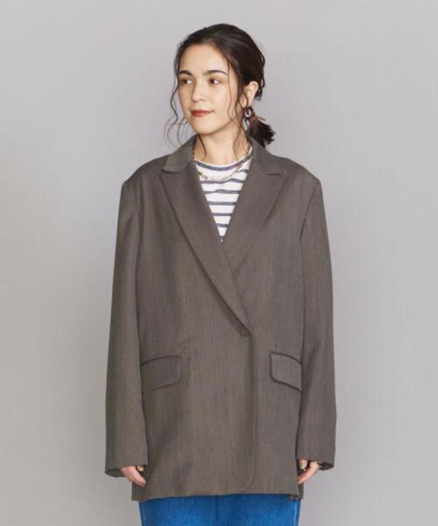 【美品】BEAUTY&YOUTH シングルボタン テーラードジャケット S