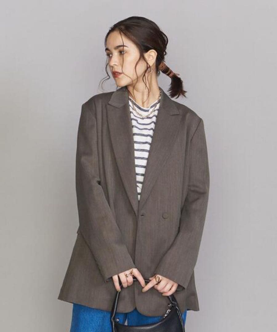 【美品】BEAUTY&YOUTH シングルボタン テーラードジャケット S