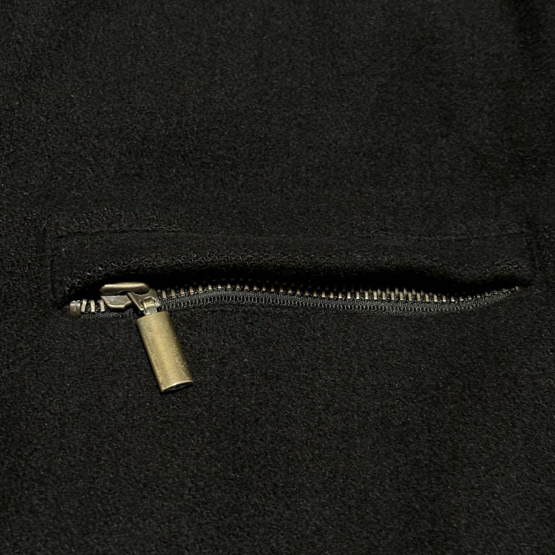 古着 VAN HEUSEN 90s ブルゾン ジップアップ ウールジャケット　黒