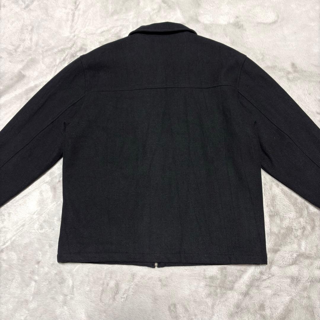 古着 VAN HEUSEN 90s ブルゾン ジップアップ ウールジャケット　黒